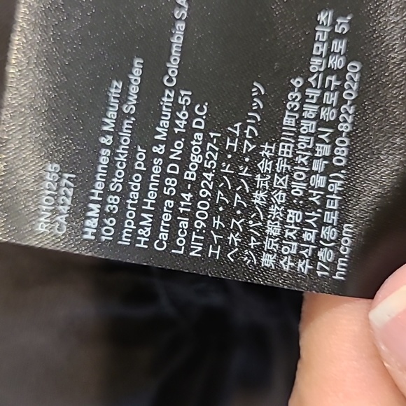 NWT H&M Smocked Black Dress Sz. M - Picture 12 of 12